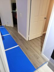 Hallway half done